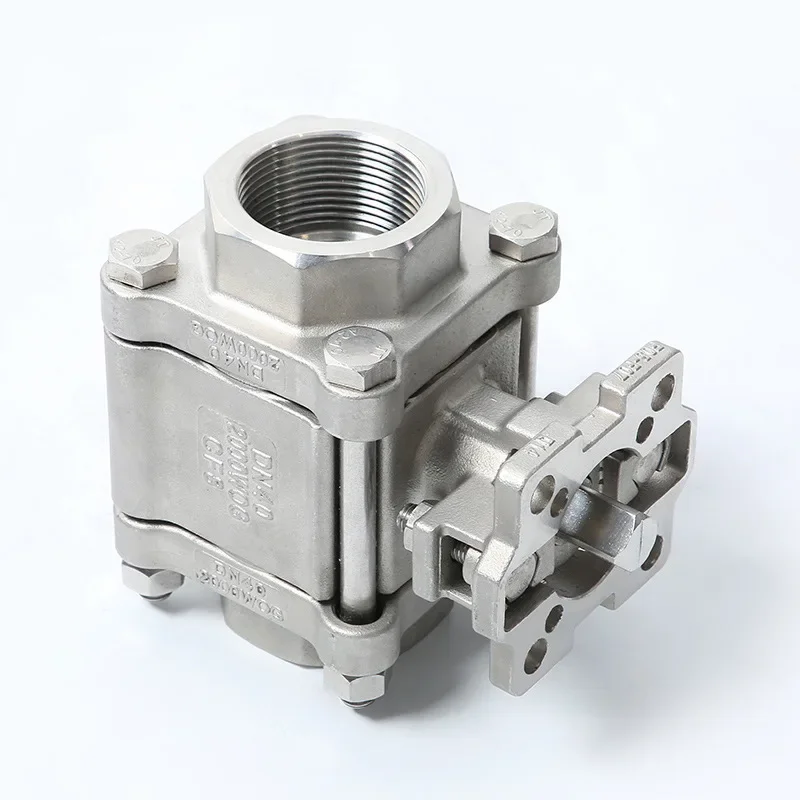 

3PC stainless steel threaded high pressure valve Q11F-16P three-piece high pressure high platform ball