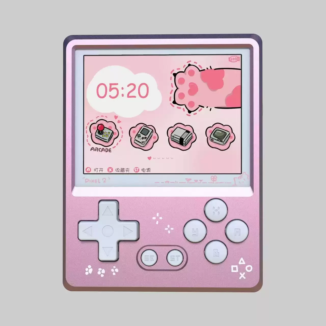 1pcs Metal Handheld Game Console Retro Nostalgia Game Console  IPS Screen Full Metal Body Cnc Birthday Gift