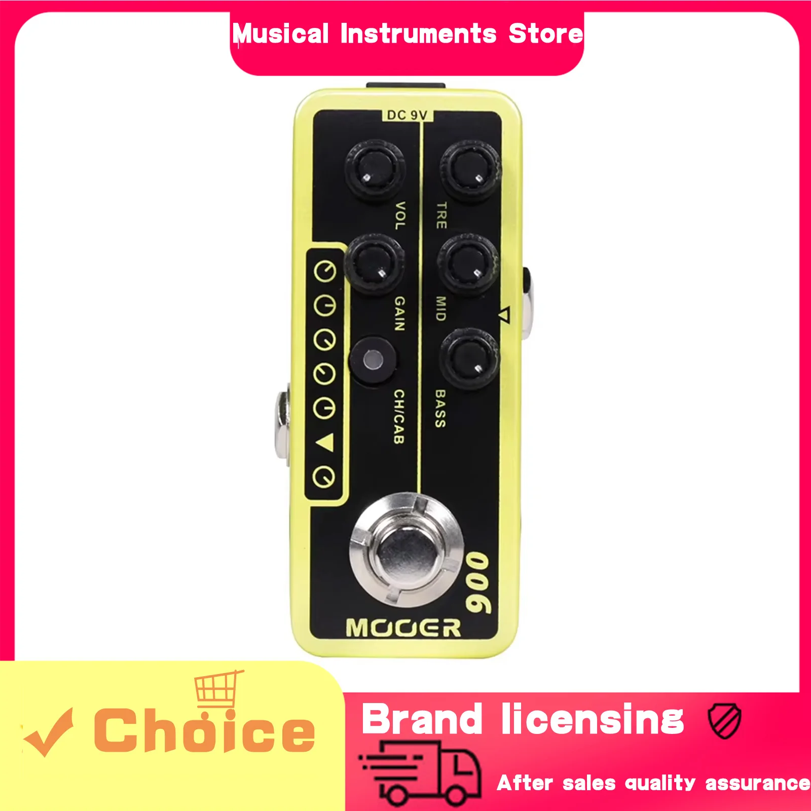 

Педаль эффектов для гитары MOOER 006, США, классический, Deluxe, классический, американский, комбинированный предусилитель, педаль, аксессуары и детали для гитары