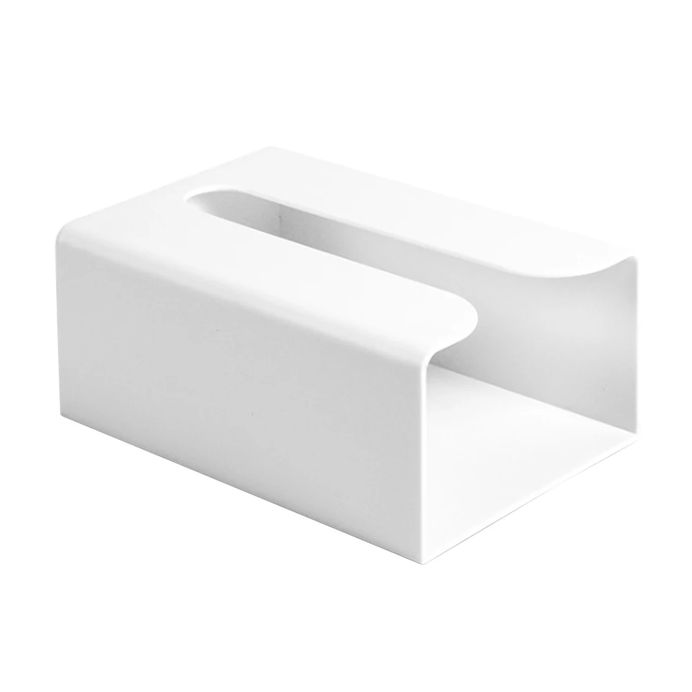 Kitchen seamless stickers paper box wall wall-mounted paper towel rack simple plastic multi-function toilet tissue box