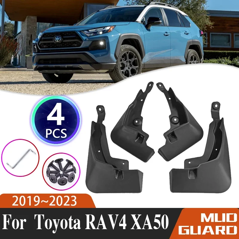 

Car Mudguards For Toyota RAV4 2022 Accessories XA50 2019~2023 4X Car Anti-splash Mud Flaps Guard Splash Flap Fenders Accessories