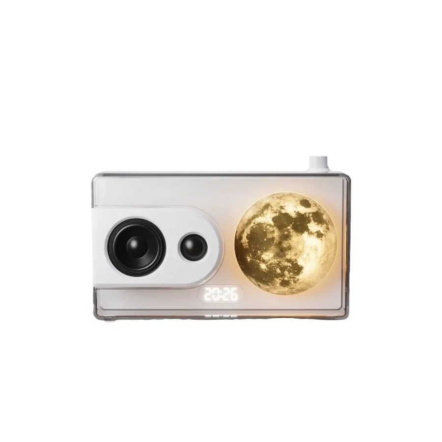 Box Bluetooth Speaker Wireless Desktop Audio Ambient Light Convenient Advanced Sense Creative Clock Alarm