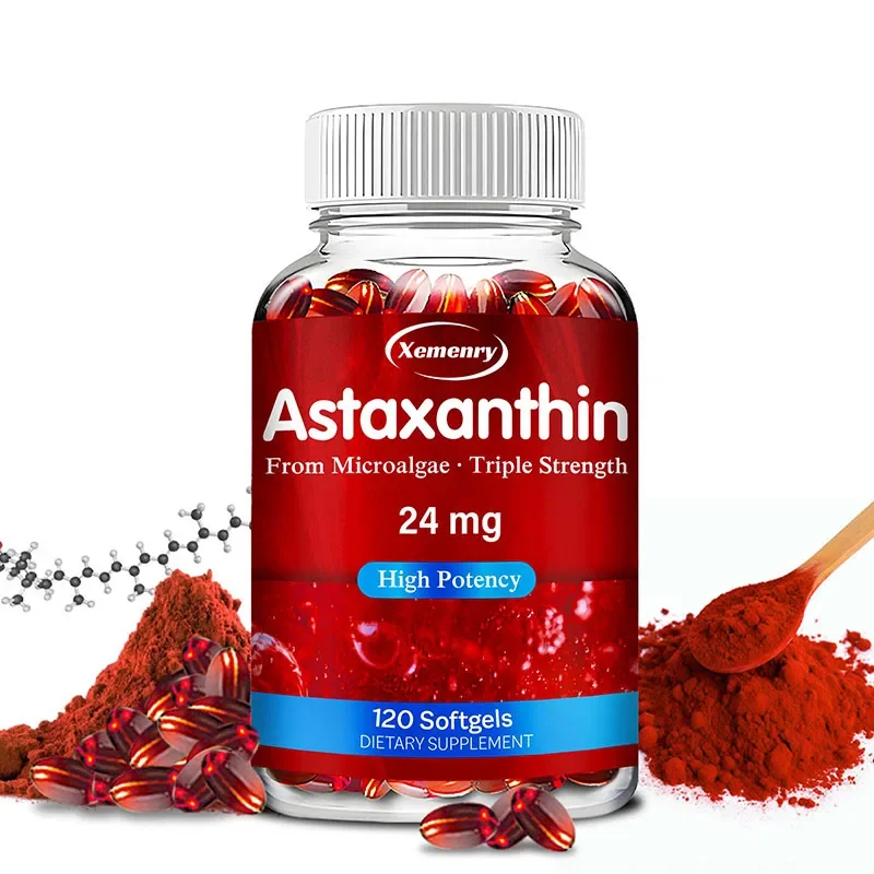 

Astaxanthin 24mg - Supports Eye, Cardiovascular and Joint Health, Boosts The Immune System and Improves Energy Levels