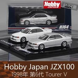 Hobby japan 1/64 Scale 1998 6th generation JZX100 Tourer V Alloy Car Model Static Collection Decorated Holiday Gifts Toys
