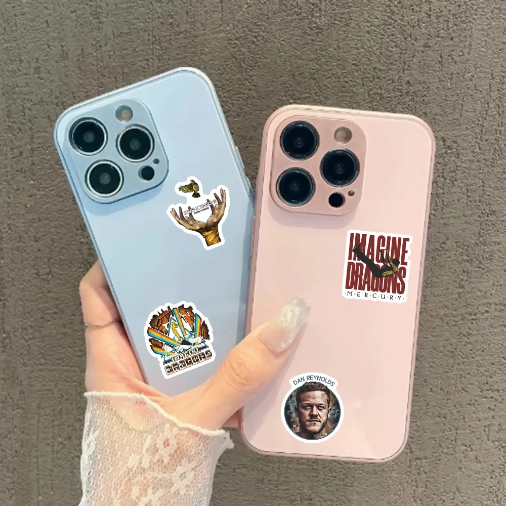 60 قطعة من ملصقات الكتابة على الجدران الإبداعية من Imagine Dragons مقاومة للماء DIY ملصقات للهاتف المحمول المزخرفة ملصق الأمتعة لحساب اليد #4