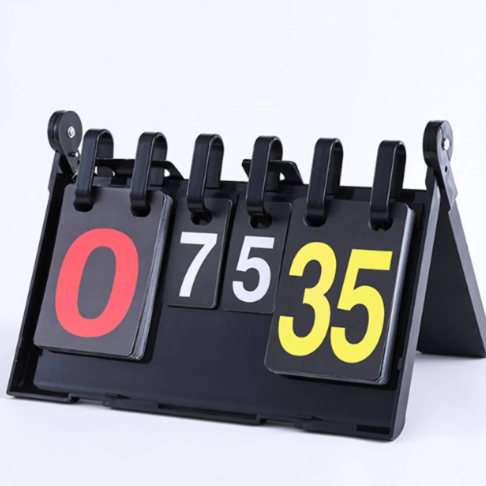 Tabletop Scoreboard with Flip Cards Collapsible Tabletop Scoreboard Score Counter Manual Scorekeeper Easy to Read for Referees - view 6