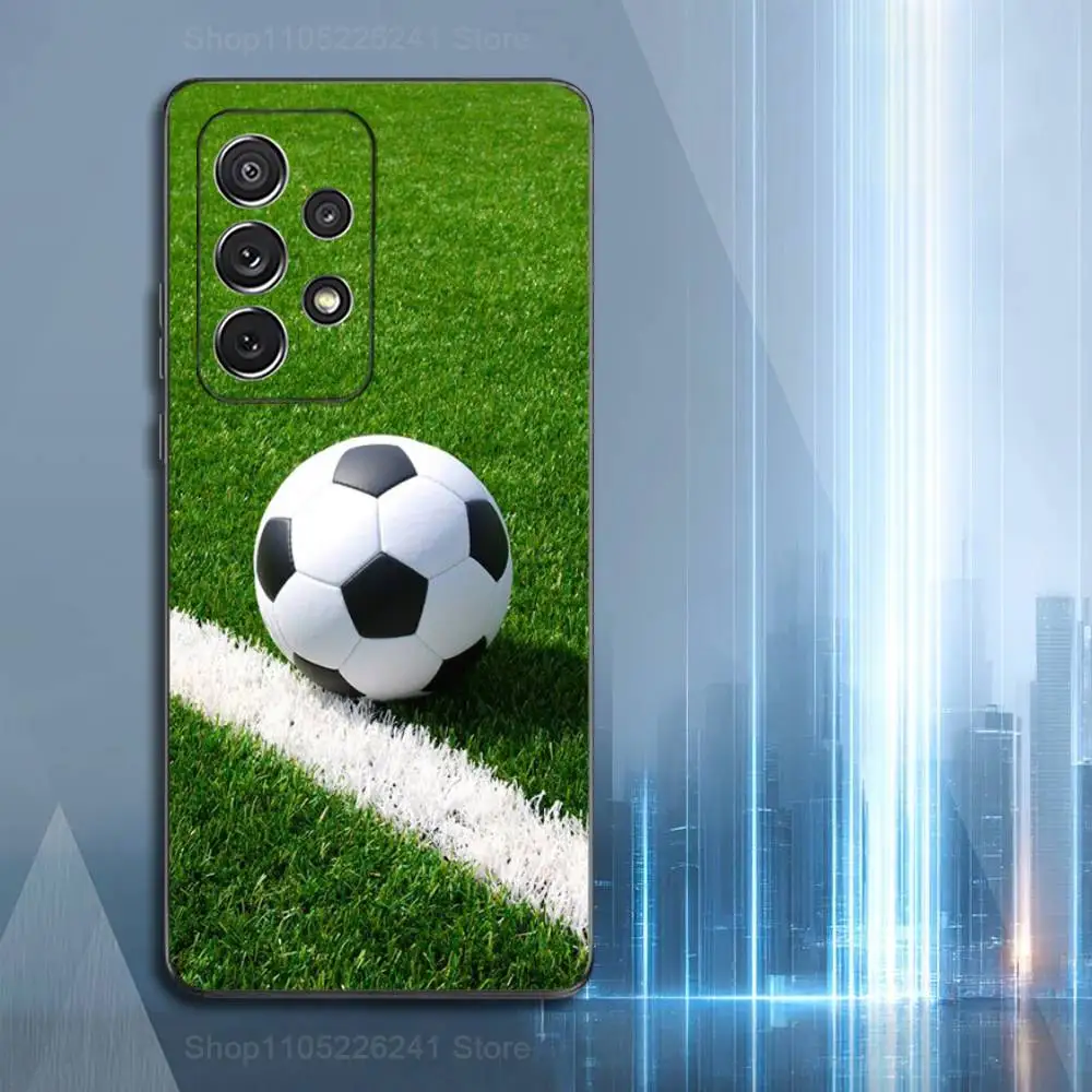 Passionate Sports Football For Samsung S9,S10,S20,S10,S21,S25,S24,S23,Ultra,FE,Plus,Lite,Soft Silicone Black Case