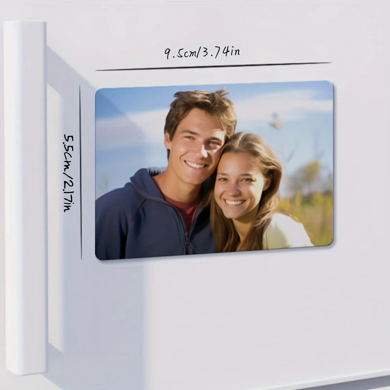 Personalized Custom Photo Magnet, Creative Self-Adhesive Fridge Magnet, Supports Custom Photo Printing, Strong Adhesion