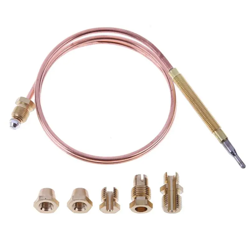 Thermocouple Valve 120Cm Universal Replacement Sensor Pin For Fireplaces Boilers Ovens Thermocouple Repair Tool 6Pcs-AT64