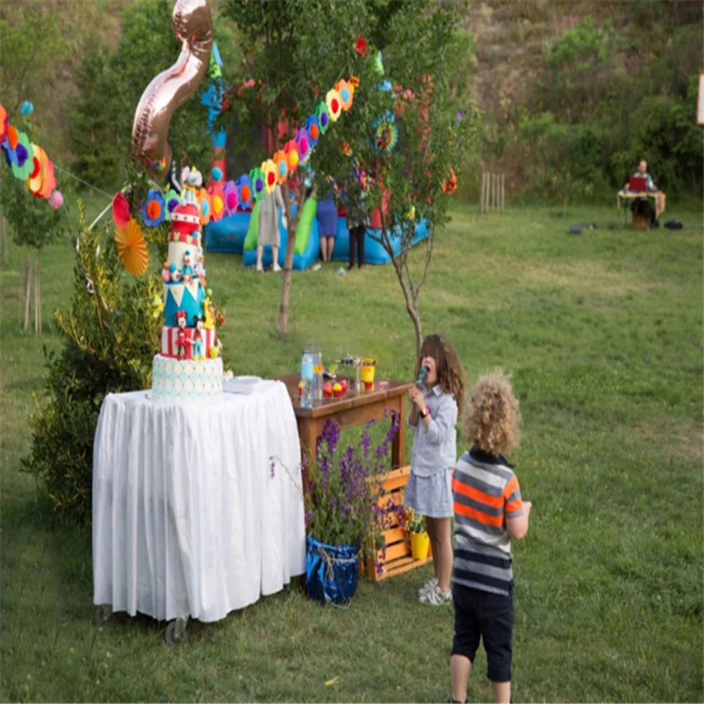3-Meter bunte runde Blumen aus Papier zum Ziehen von Blumen, Blumengirlanden, Baby-Heimdekoration, Geburtstagsfeier, Hochzeit, Layout, Veranstaltungsort-Dekoration – Detail 3