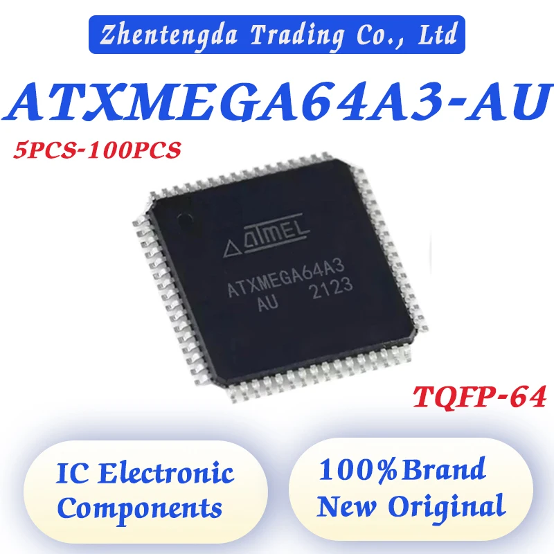 

5PCS-100PCS ATXMEGA64A3 ATXMEGA64A ATXMEGA64 ATXMEGA ATXMEGA64A3-AU IC MCU Chip TQFP-64