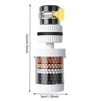 Universal Shower Faucet 6 Layers Faucet Water Filter Tap Purifier Splash-proof Water Saving Bubbler for Bathroom Home Kitchen