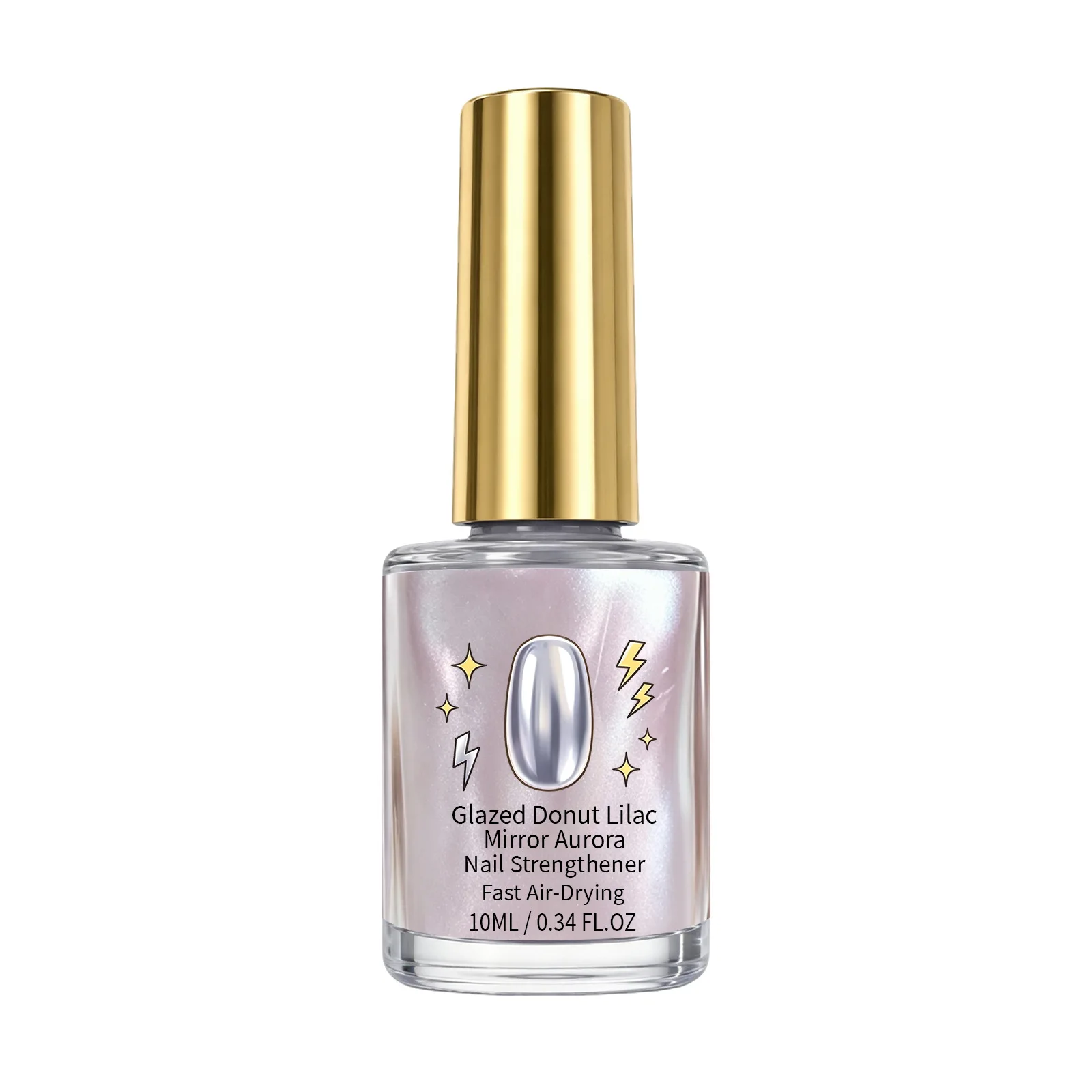 Mirror‑like aurora purple nail polish multi‑color refraction gradient dazzling bright high‑gloss finish long‑lasting for DIY use