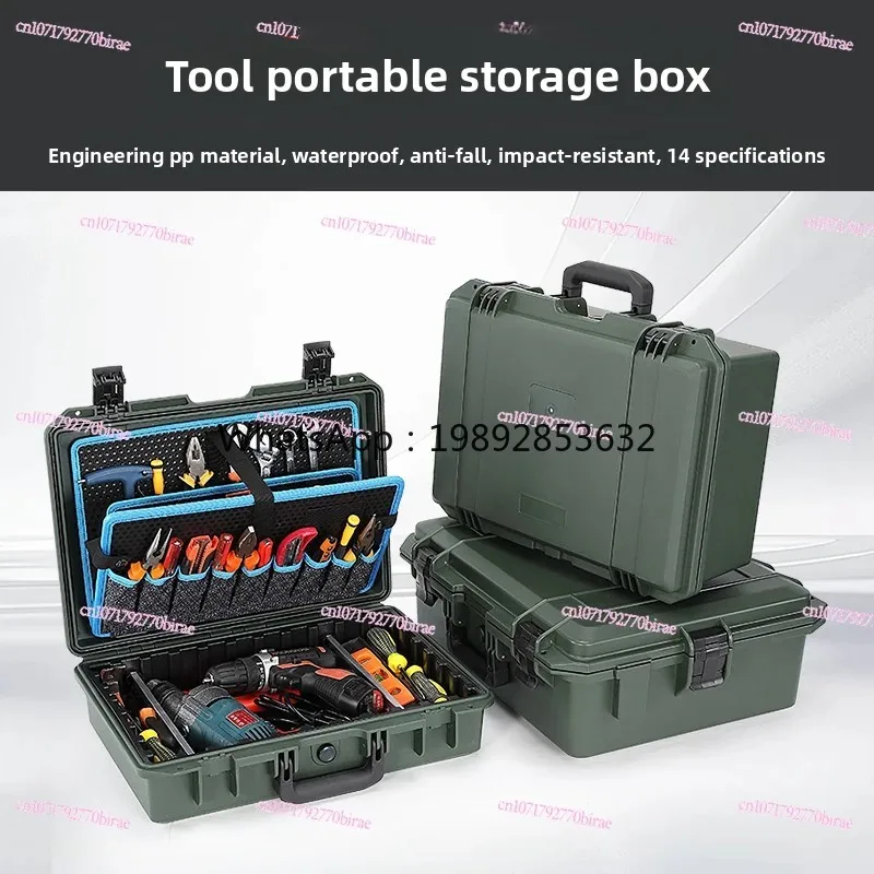Multifunctional Maintenance with Baffle Compartment Portable Hardware Storage Toolbox Household Tie Rod Bag Industrial Grade