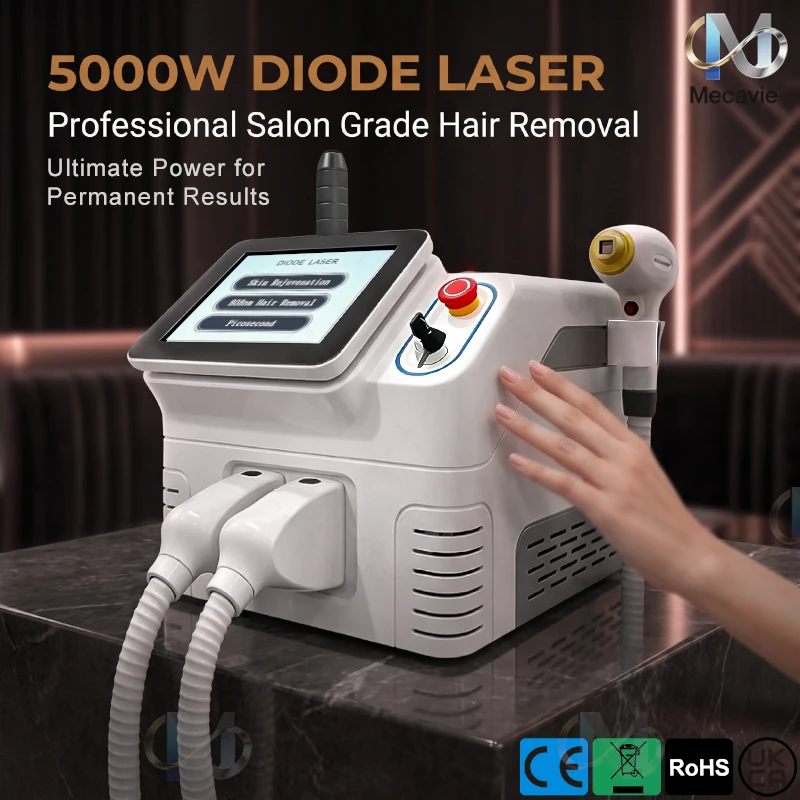 2026 New 5000W 2 In 1 Soprano Tech Beauty Machine, Professional Multifunctional Device For Permanent Hair Reduction And Tattoo