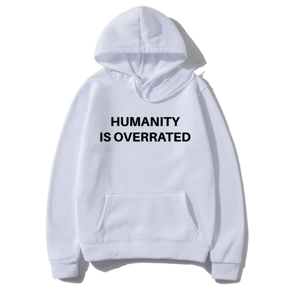 الإنسانية تبالغ فيها نص مضحك ميمي هوديي الرجال النساء عادية القطن Vintage بلوزات الرجال البلوفرات المتضخم ملابس رياضية