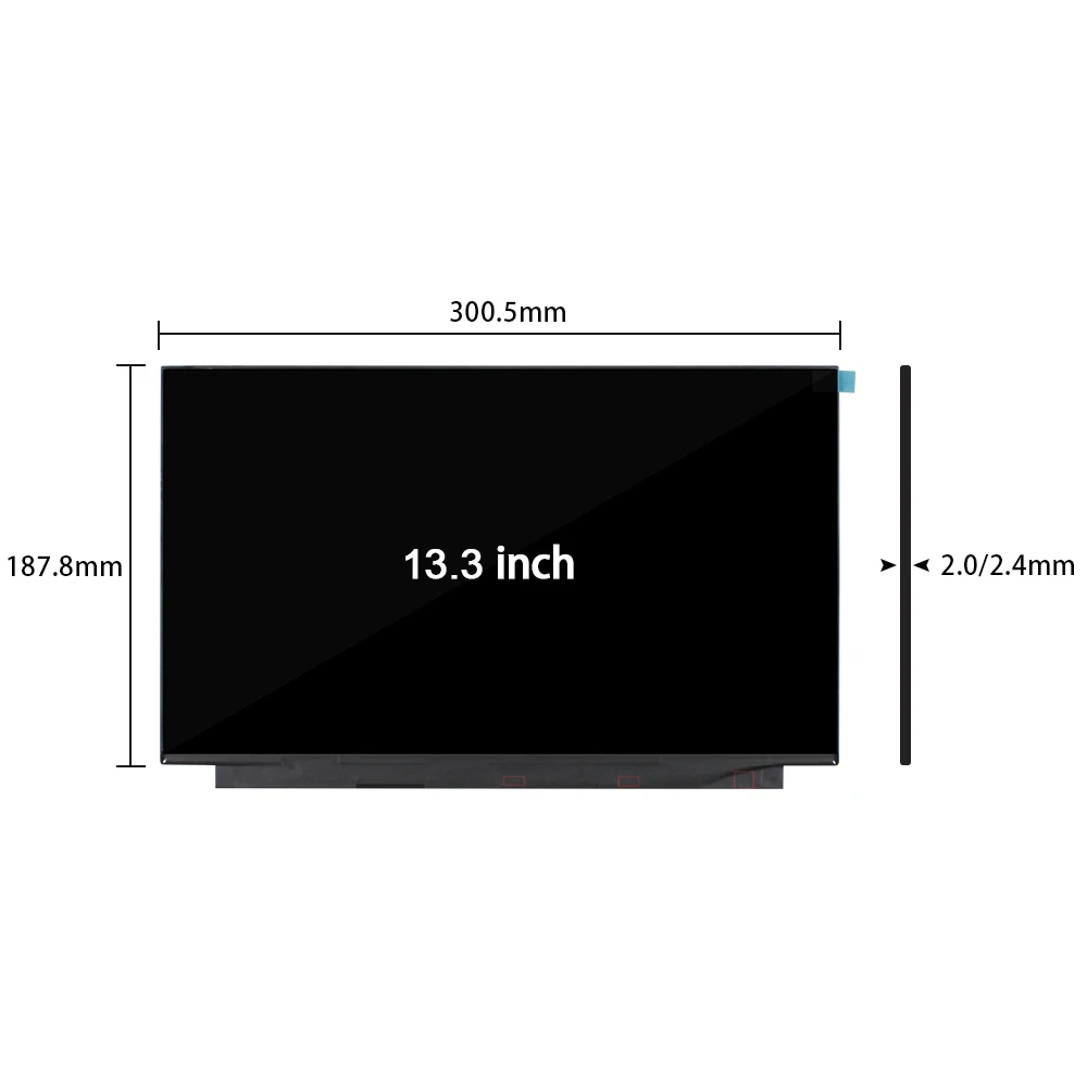 13.3 Inch LCD screen 1920*1080 LCD Display Screen Ultra Brightness 500 M133NWFC R3 for Laptop LCM Module