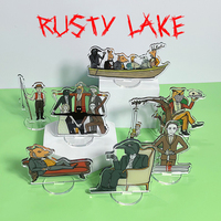 Rusty Lake Anime New Desktop Decoration Accessories Cartoon Cute Standing Ornaments Kawaii Acrylic Stand Model  Classic Toy Gift