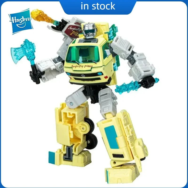 

100% Original in Stock Hasbro Transformers X Stranger Things Joint Pizza Truck Ambulance Repainted Toy Model