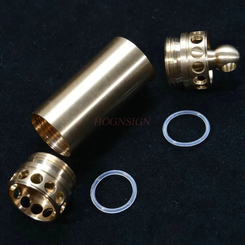 Creative brass lantern shaped waterproof compartment, portable cylinder, sealed jar, small medicine box for portable storage