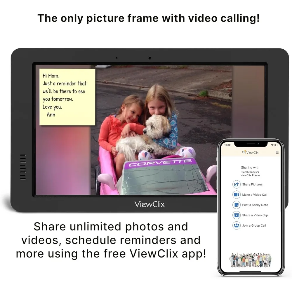Smart Frame di ViewClix, il cornice digitale con videochiamate |   Condividi foto e video