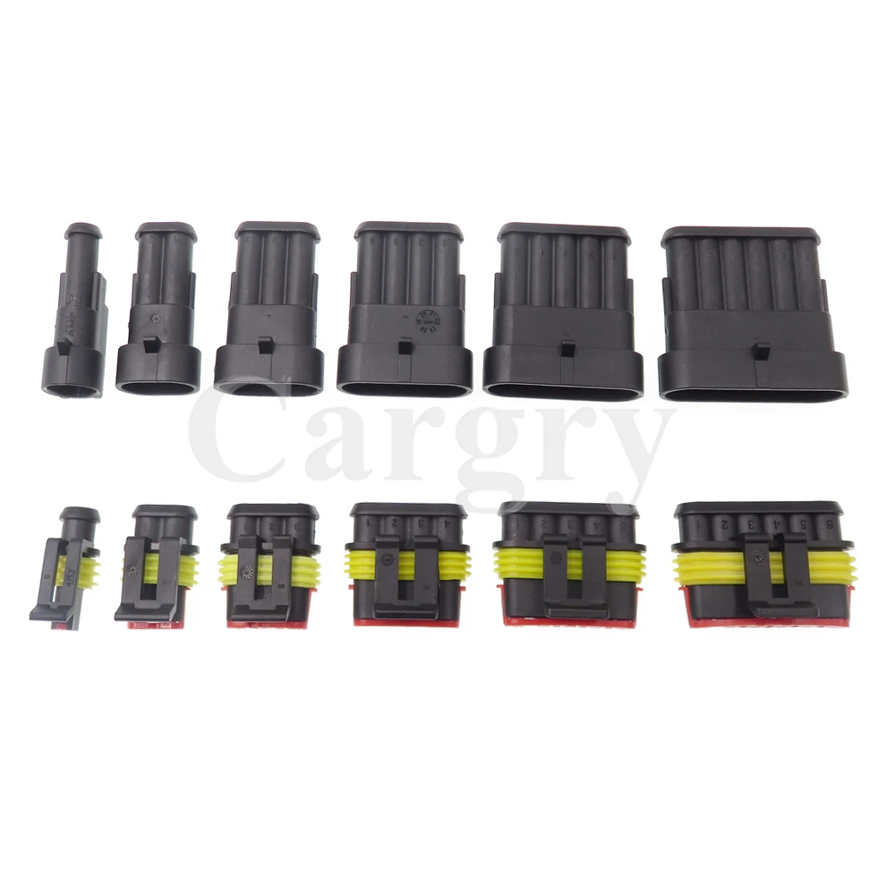 1 Set 1/2/3/4/5/6P Waterproof Car Electrical Plug AC Assembly 282079-2 282103-1 282104-1 282105-1 282106-1 282107-1 282108-1 - Image 3