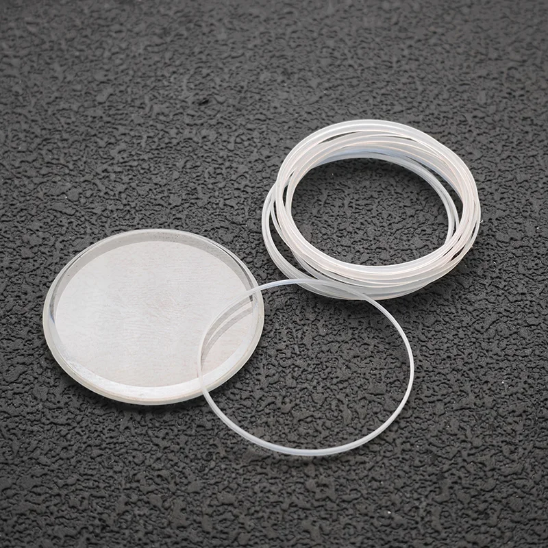 Juntas de vidrio impermeables, diámetro 26MM-35,5MM, altura 1,2MM, grosor 0,5MM, plástico transparente para reloj, pieza de repuesto para reparación de reloj a prueba de agua