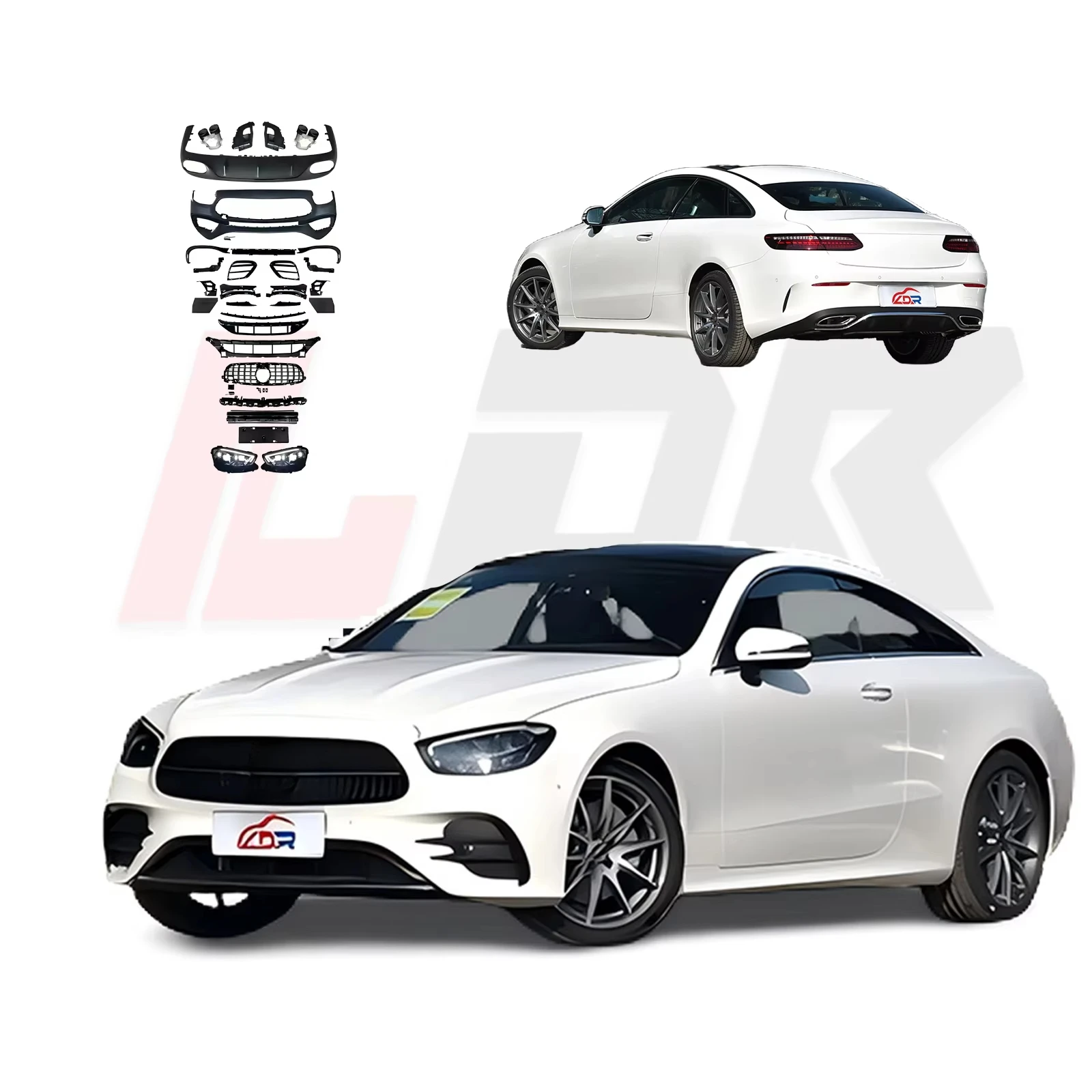 

For 2016+ W213 C238 Coupe Upgrade to W213 C238 LCI Style Bodykit Easy Installation Car Exterior Modification