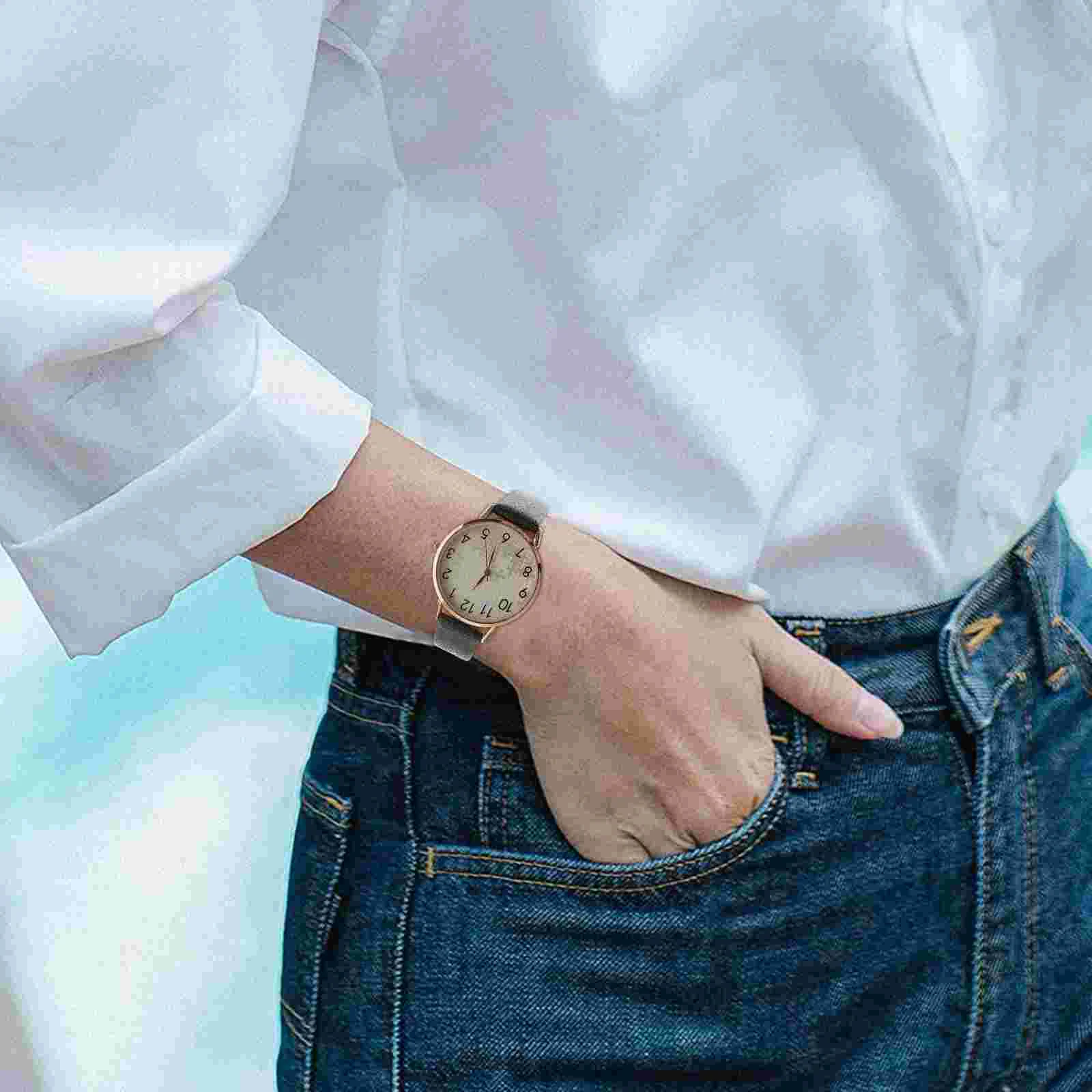 Women Strap Watch Alloy Quartz Ultra Thin Easy Reader Wrist Watch Bracelet women wrist watch easy reader watch