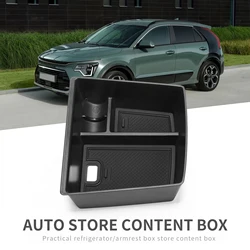 for Kia Niro SG2 2022-2026 Car Central Armrest Storage Box Center Console Tray Organizer Accessories