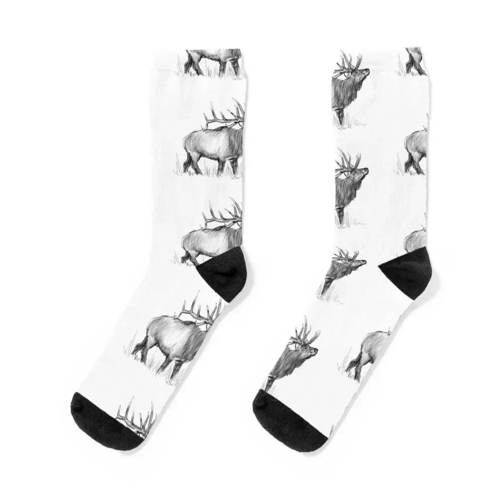 

The Majestic Elk Socks luxury cotton sports and leisure Men's Socks For Women Men's floor golf Rugby Girl'S Socks Men's