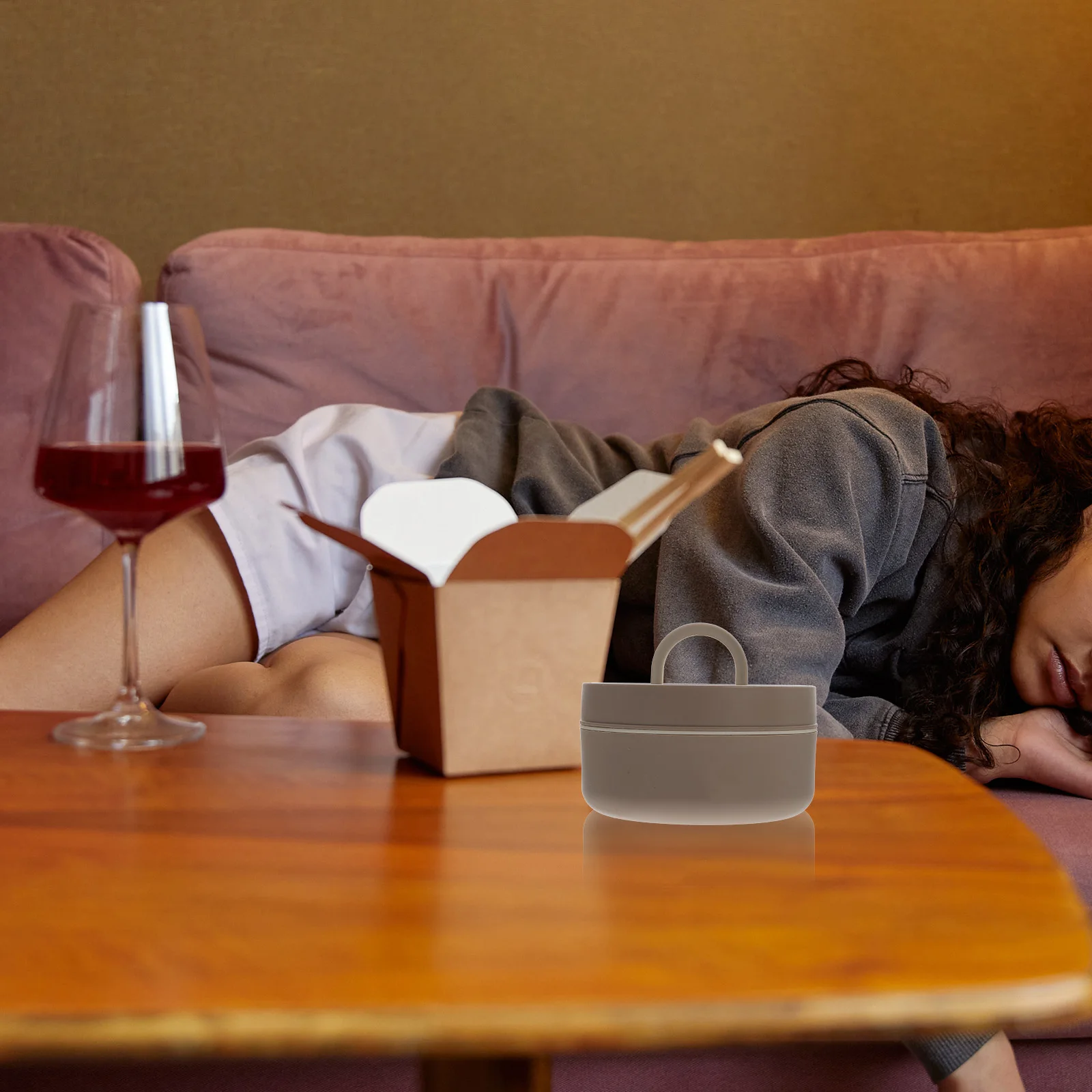 

Cute Insulated Noodle Bowl with Handle Stainless Steel Portable Soup Lunch Box for Mixing Vegetables Serving Food