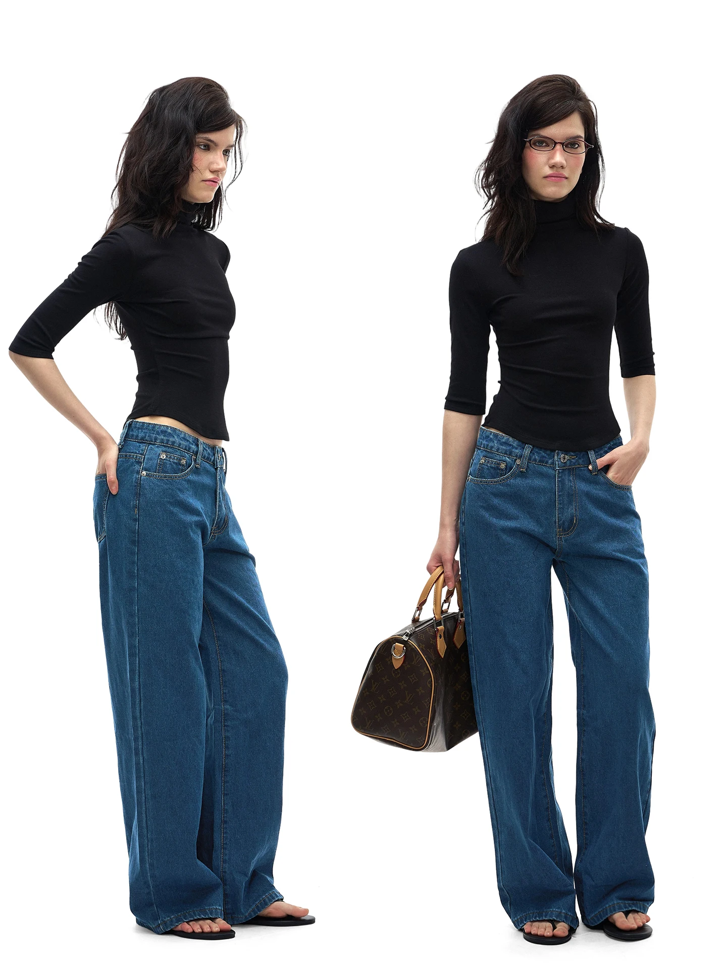 

Джинсы Slim Fit прямого кроя с низкой посадкой, весна-лето, новые, женские, винтажные, американские, синие, модель Supermodel