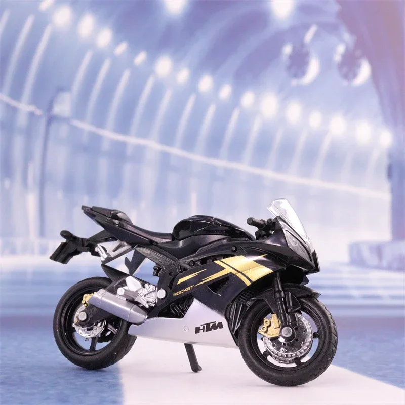 Motocicleta Yamaha R6 de alta simulación, modelo de aleación de Metal fundido a presión, colección de coches, regalos de juguete para niños, 1:18,