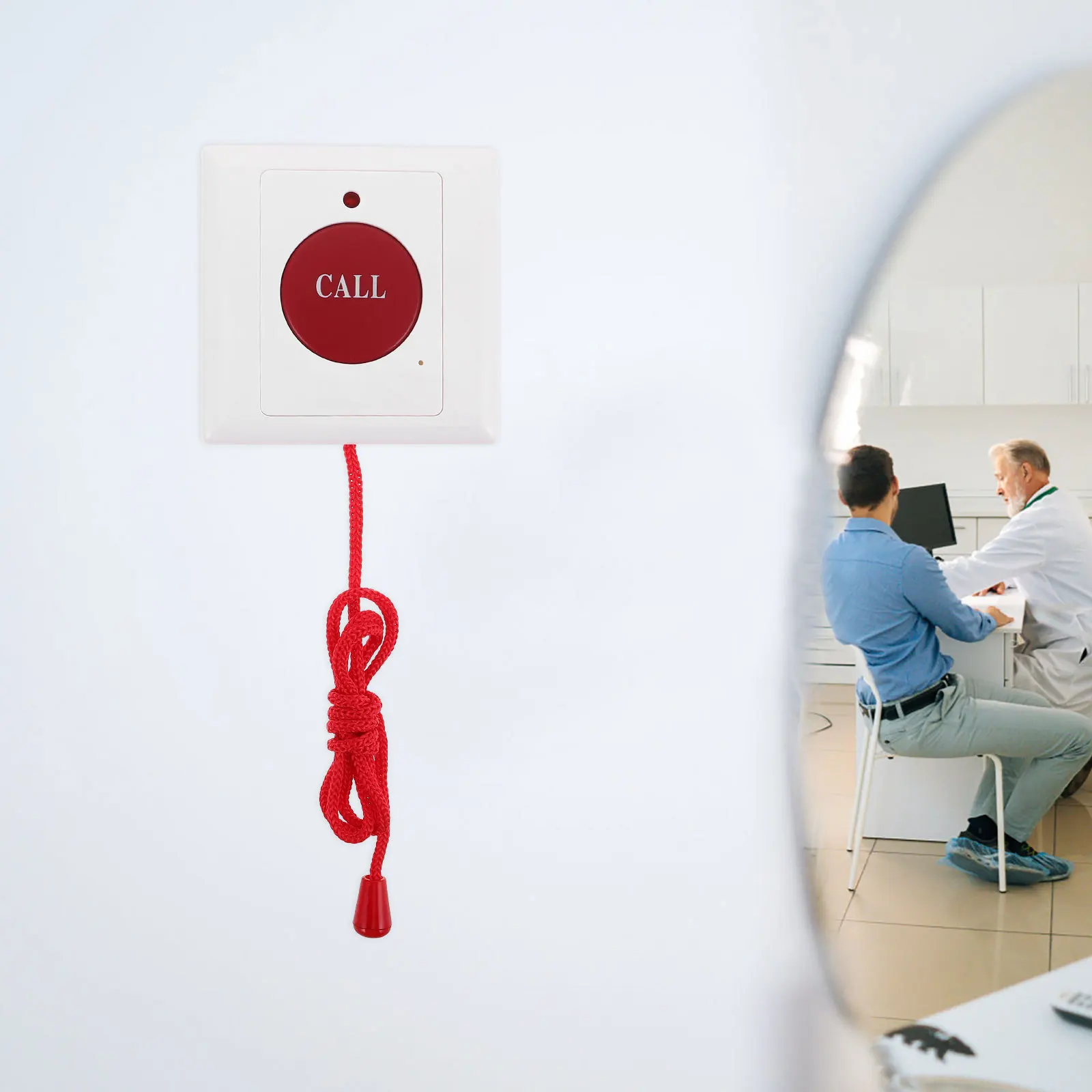 Notrufknopfkabel, Dual-Alarm, ideal für Behinderte, ältere Häuser, Krankenhäuser, Krankenpflege, Bettglocke