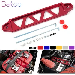 220mm/190mm Aluminum Car Battery Tie Down Mount Holder Bracket Brace Battery Fasten Bracket 19cm For Honda Civic EK EG BTD037