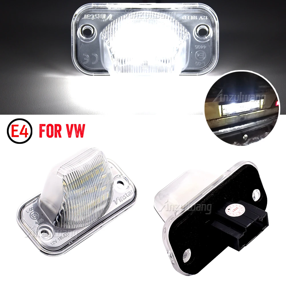 

2PCS LED License Plate Lights For Vw T4 90~03, Transporter Syncro 1993~2004, Candy 04~, Jetta/Syncro 05~ Auto Number Lamp 12V