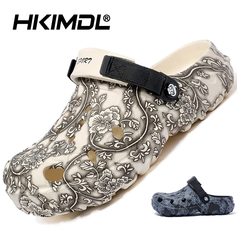 

HKIMDL Waterproof Slippersyoungster Sandals Shoes Summer Outdoor Slides Soft Sole Garden Shoes Indoor Nursing Clogs Sandals