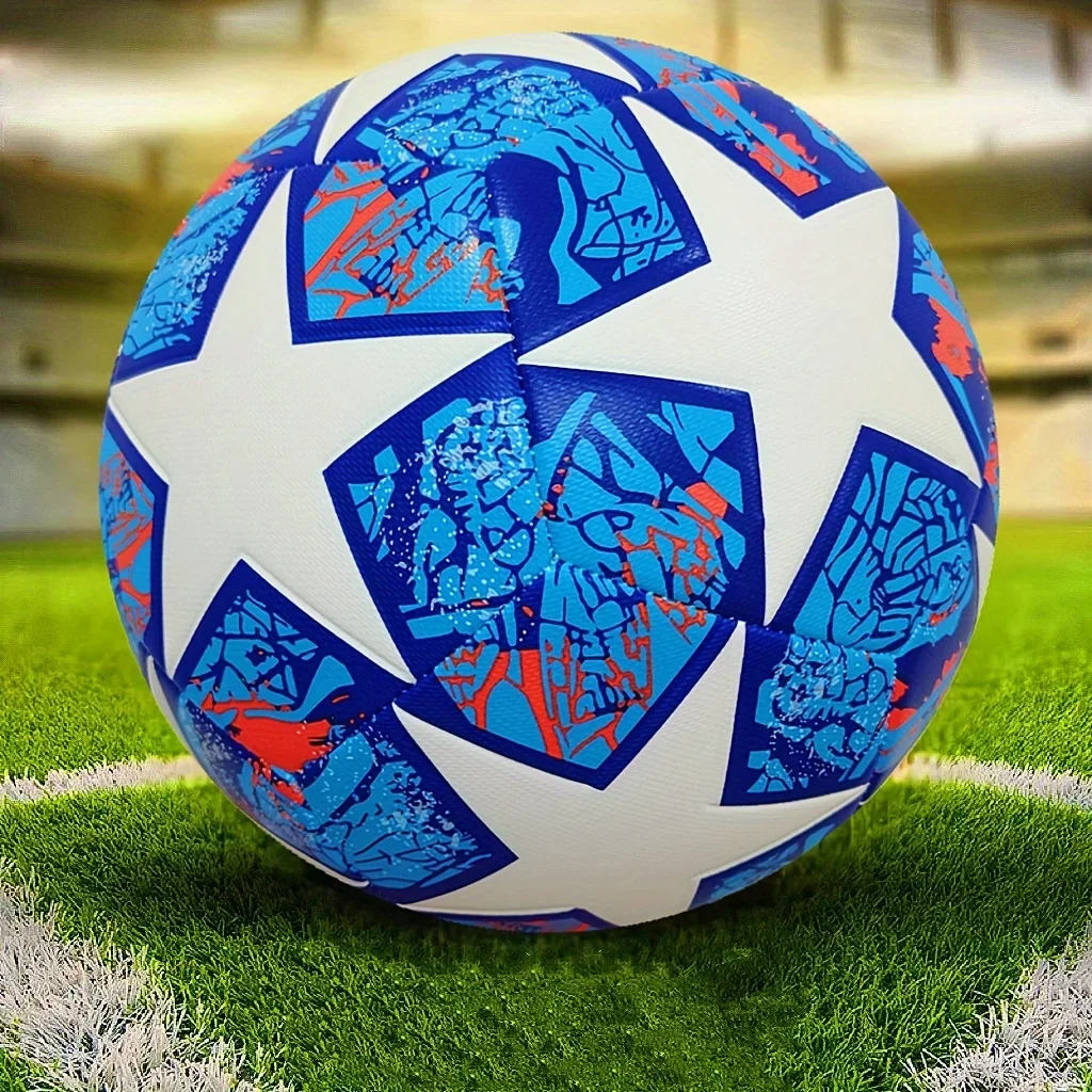 

1Pc Classic Size 5 Soccer Ball, Handmade PU Leather Soccer Ball, Durable Kicking Outdoor Sports Training Game Football
