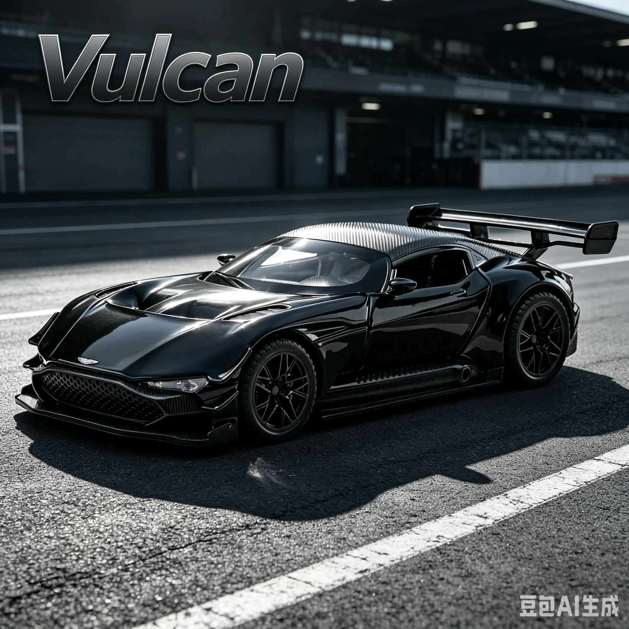 1:32 Vulcan Simulation Alloy Car Model Sound and Light Sound Effect Pullback Desktop Ornament Toy Gift