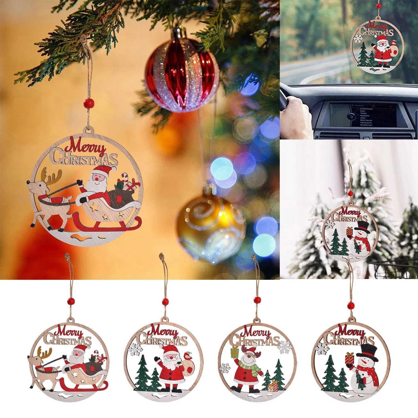 

Creative Gift Santa Claus Navidad Noel Ornament New Year Party Decor Christmas Tree Pendant Christmas Hanging 2023 Decor Toys