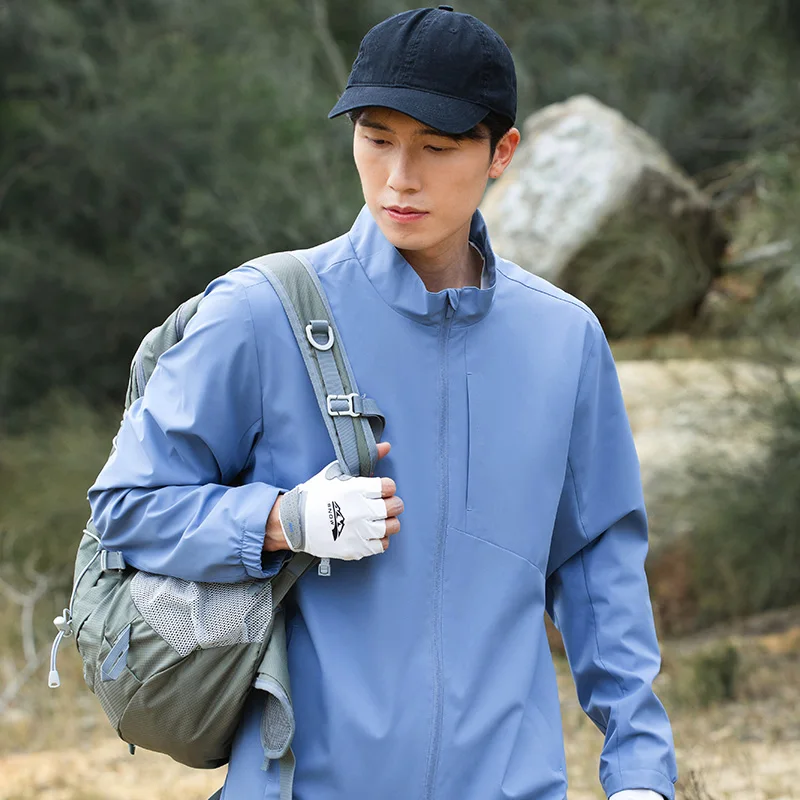 Outdoor Windbreaker Jacket Men Women Waterproof Windproof Lightweight Spring Autumn Hiking Jacket Breathable Mountaineering Coat