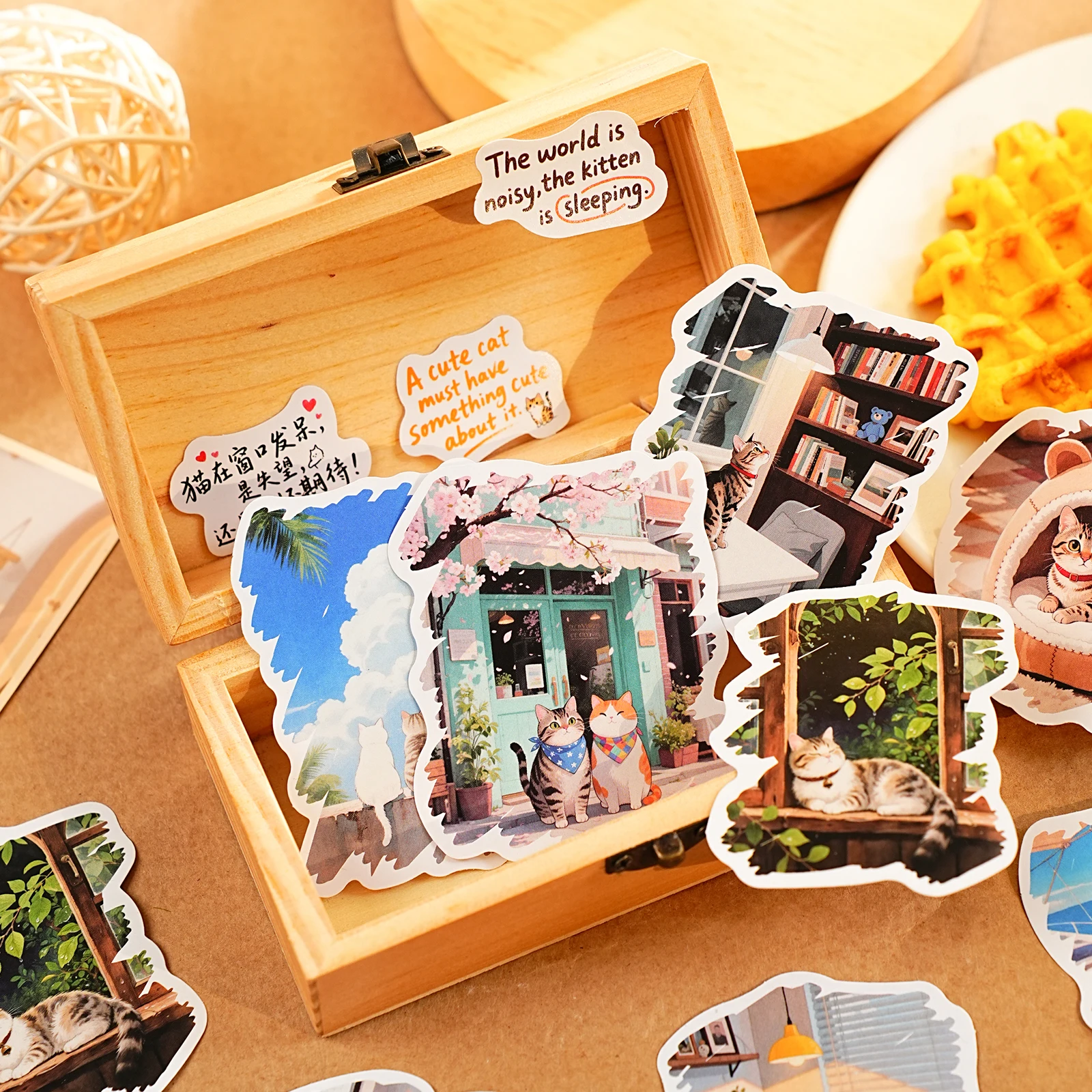 Etori Life My Healing Series ملصقات بنمط ملصقات فنية على شكل حيوانات لطيفة على شكل رسوم كرتونية يمكنك صنعها بنفسك للكمبيوتر المحمول، زجاجة مياه، ألبوم صور، حقيبة ورق هدايا، أدوات مكتبية للطلاب، ملصقات صغيرة #5