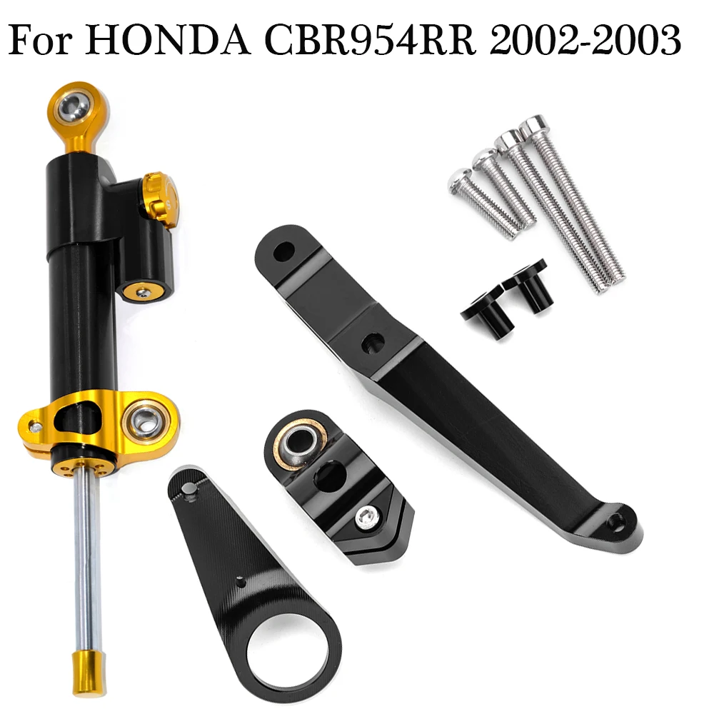 

Motorcycle CNC Steering Damper Stabilizer Bracket Shock Absorber Direction Mount Kit For HONDA CBR954RR CBR 954 RR 2002 2003