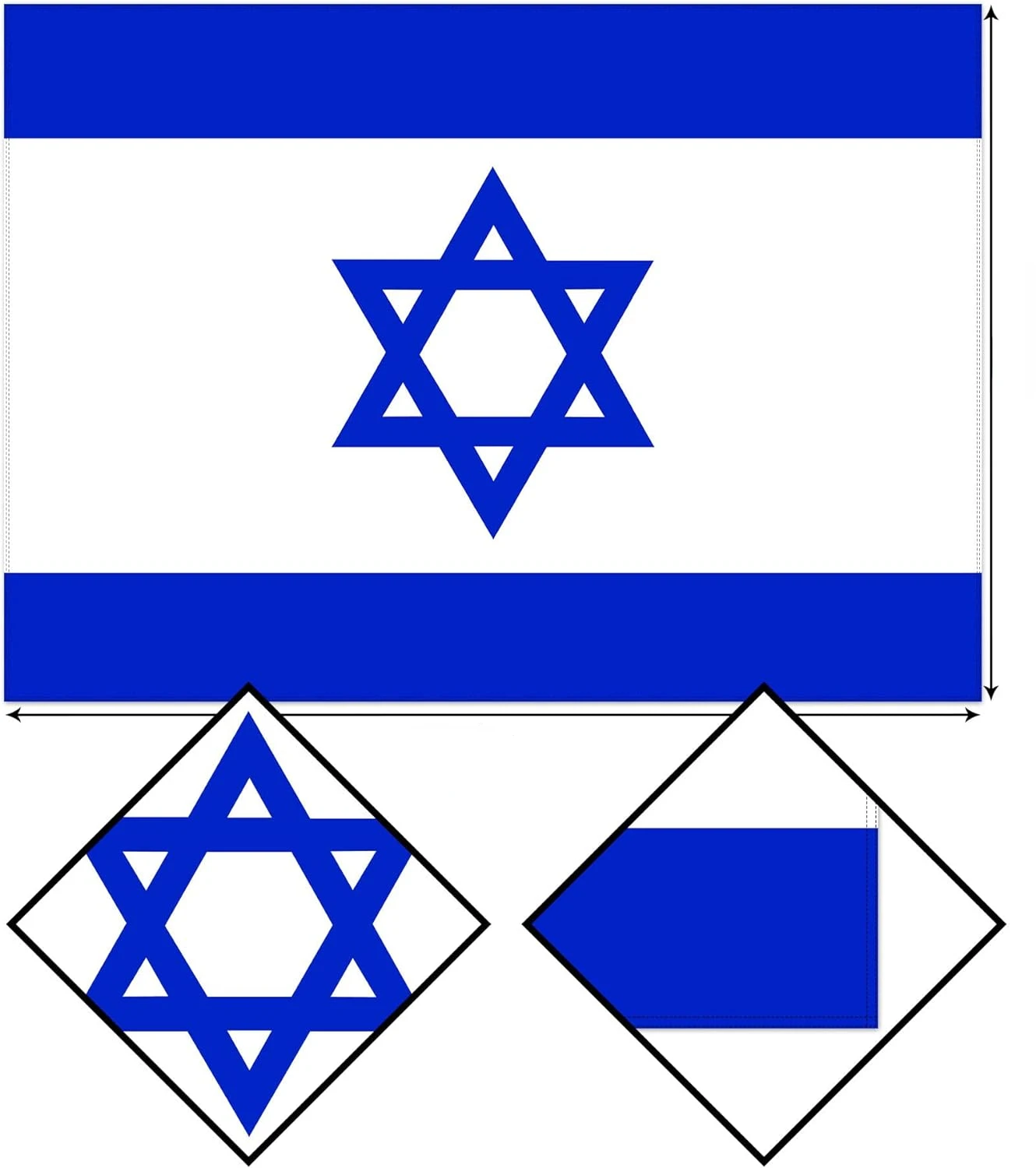 علم إسرائيل مفارش المائدة مقاوم للماء يوم الاستقلال الإسرائيلي اليهودي مهرجان ديكور الحفلات المنزل المطبخ غرفة الطعام الجدول الديكور #5