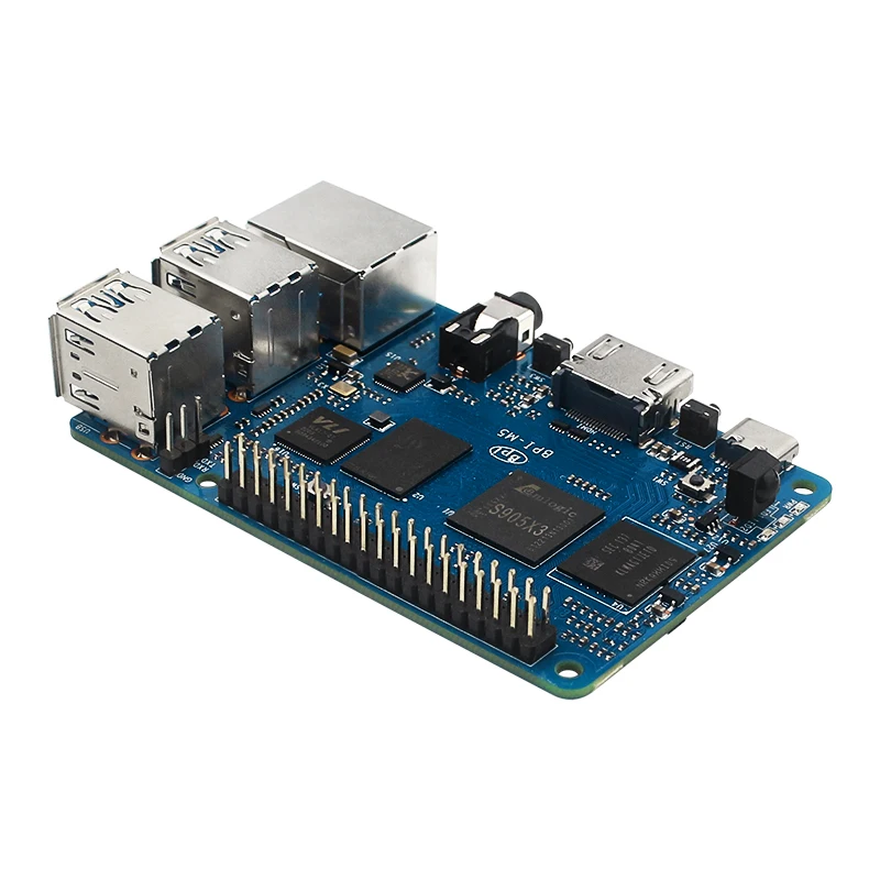 Banana Pi-ordenador BPI M5 de nueva generación, placa única, diseño de Chip Amlogic S905X3, 4GB de RAM, 16GB, eMMC, con 4 puertos USB 3,0