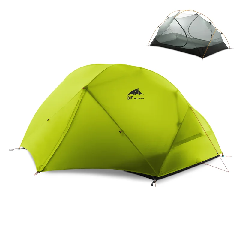 2 Camping Equipment 3-4 Season Outdoor Ultralight Silicon Coated Nylon Waterproof Outdoor Tents