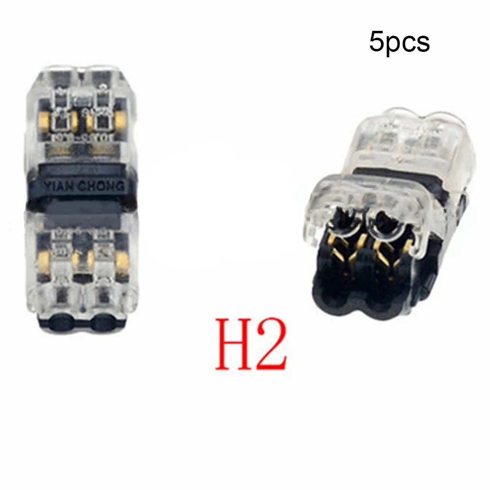 LED Terminal Block Wire Wiring Connector Compact D1/2/T1/T2 Electric Accessories Junction Solderless Tee Conductor