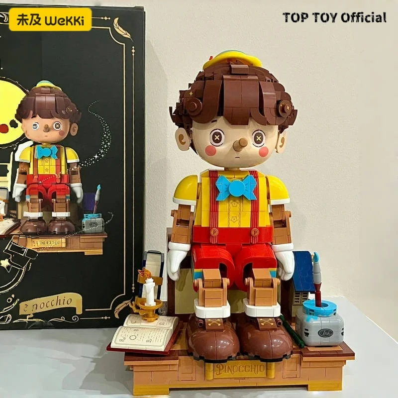 

Wekki Building Blocks Fairy Tale Town Pinocchio Assembly Toys Small Particle Character Assembly Model Ornament Festival Gift