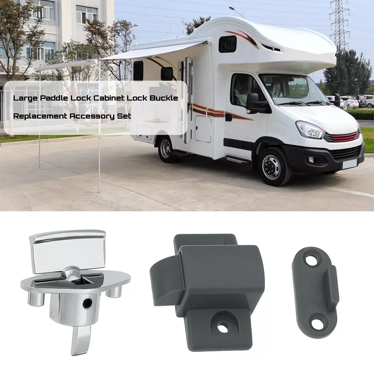 1/2 Sets For Elddis Compass Caravan, Motorhome Chrome Drawer Or Locker Door Release Catch